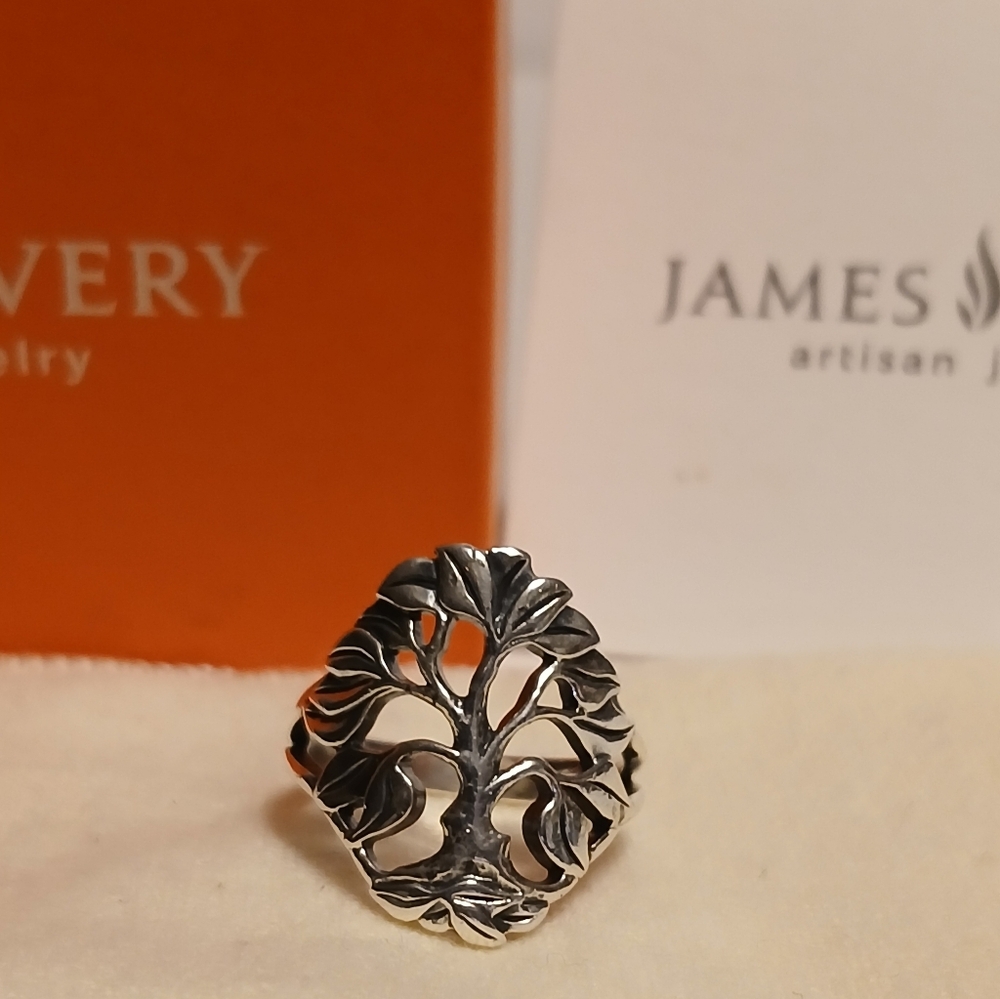James Avery Retired Tree of Life Ring, size 6.25